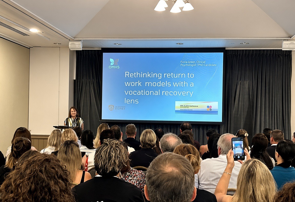 Fiona Green presenting at the 20th ALUCA Conference