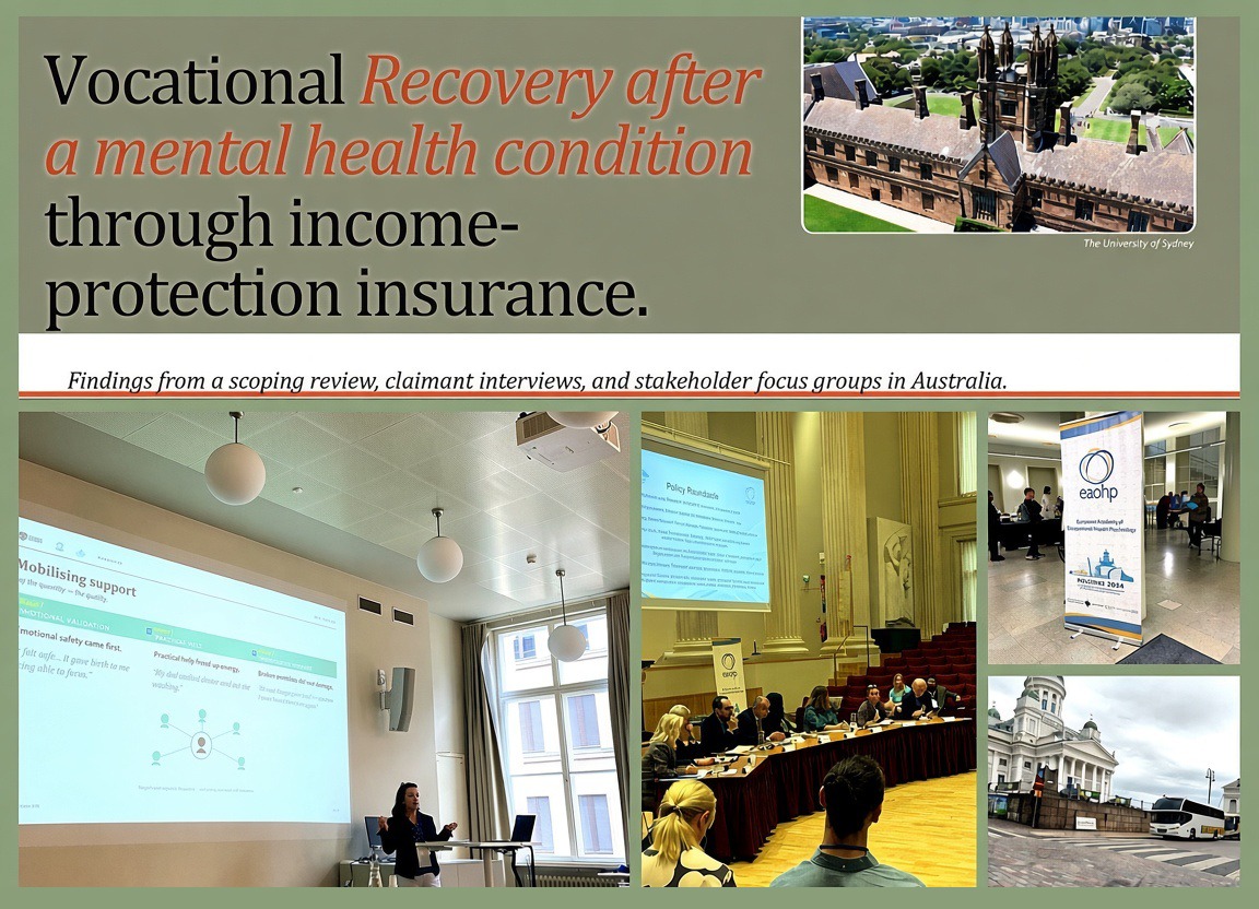 Fiona Green at the EAOHP Conference, Helsinki 2026