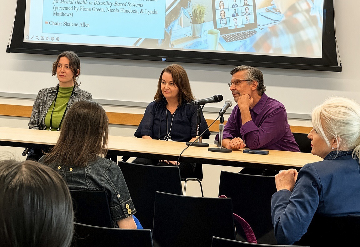Fiona Green on a conference panel at the Work, Stress and Health Conference, Seattle